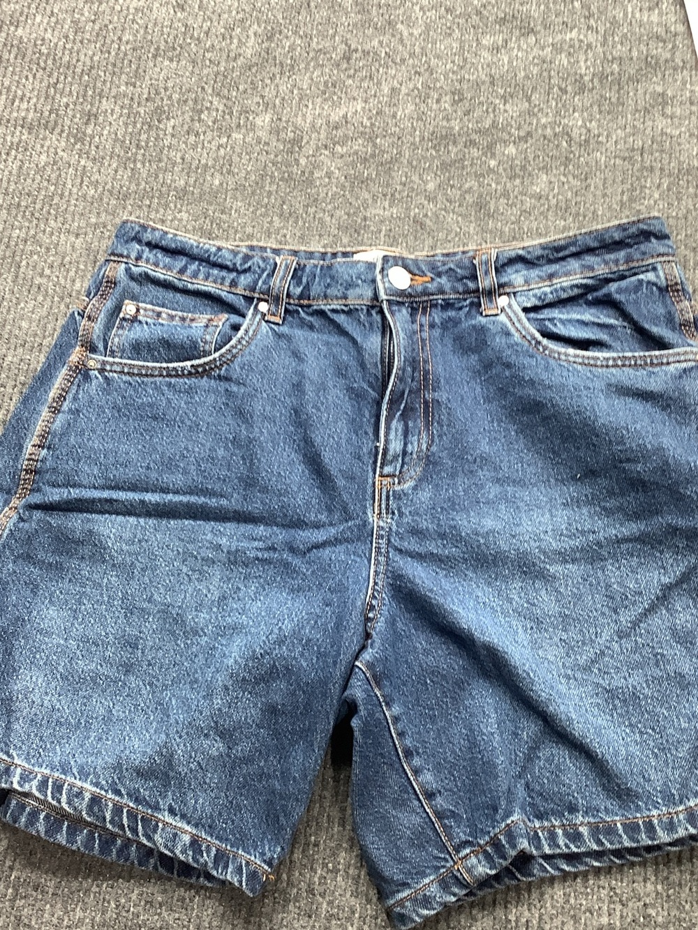 Cotton On Men's Relaxed Denim Shorts - Dark Blue